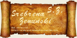 Srebrena Zemunski vizit kartica